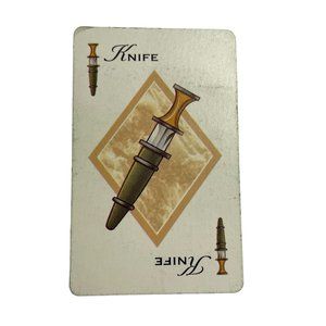 Vintage 1998 CLUE Weapon  Card Knife Replacement Game Piece u